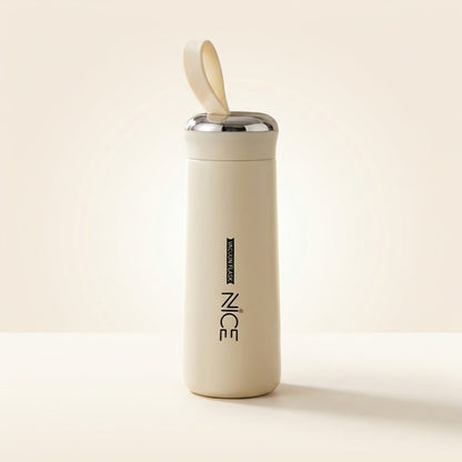 Stylish Portable Glass Water Bottle – Protective & Convenient, 400ml