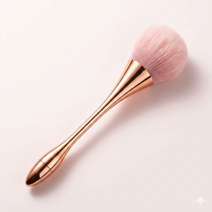 🖌️ Golden Makeup Blending Brush – Soft & Flawless Finish