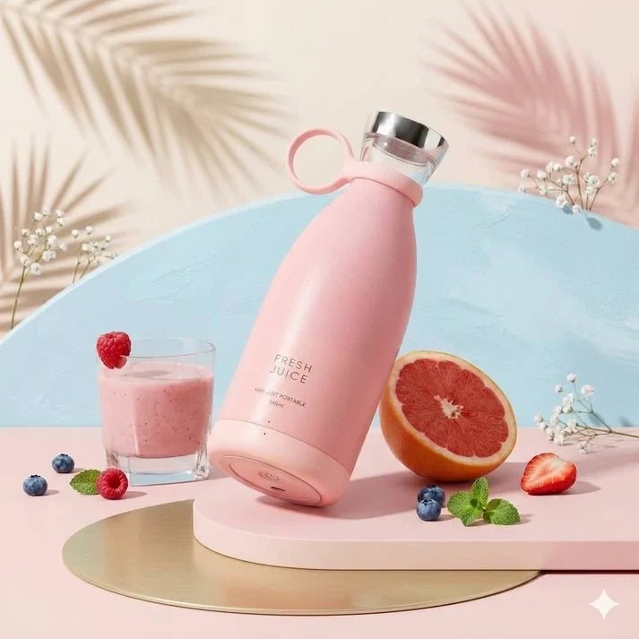 🍓 FreshMix™ Mini Electric Juicer Blender – 350ml Portable