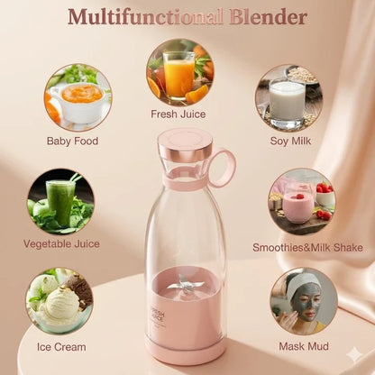 🍓 FreshMix™ Mini Electric Juicer Blender – 350ml Portable
