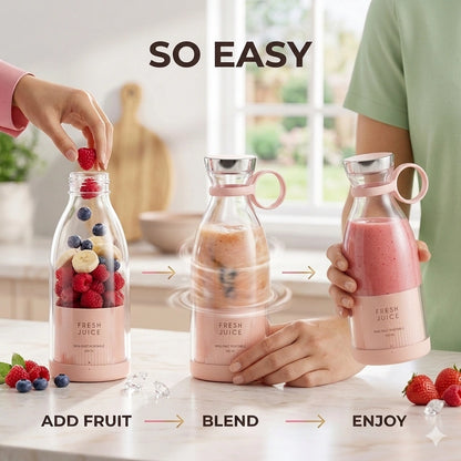 🍓 FreshMix™ Mini Electric Juicer Blender – 350ml Portable
