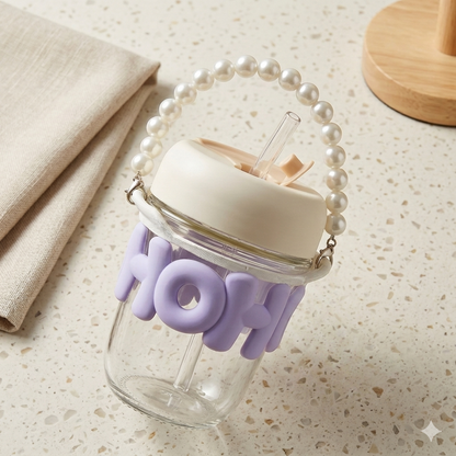 ☕ Insulated Mugs with Pearl Handle ✨