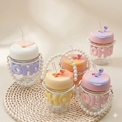 ☕ Insulated Mugs with Pearl Handle ✨
